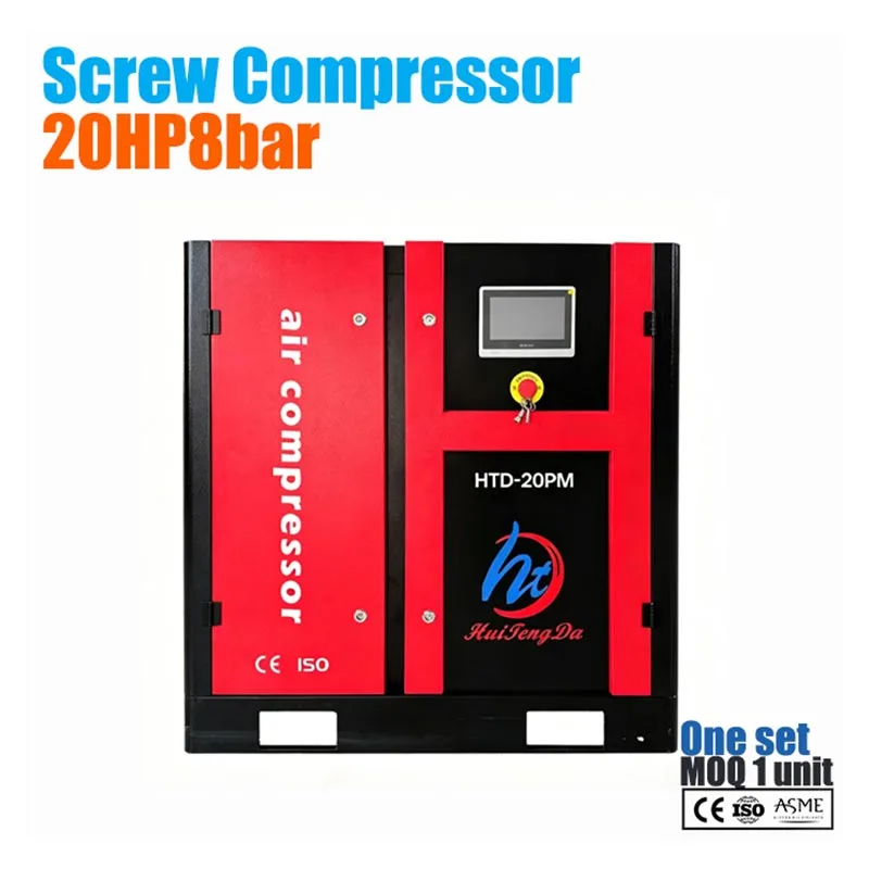 Compressor de ar de parafuso de frequência variável de 20 HP