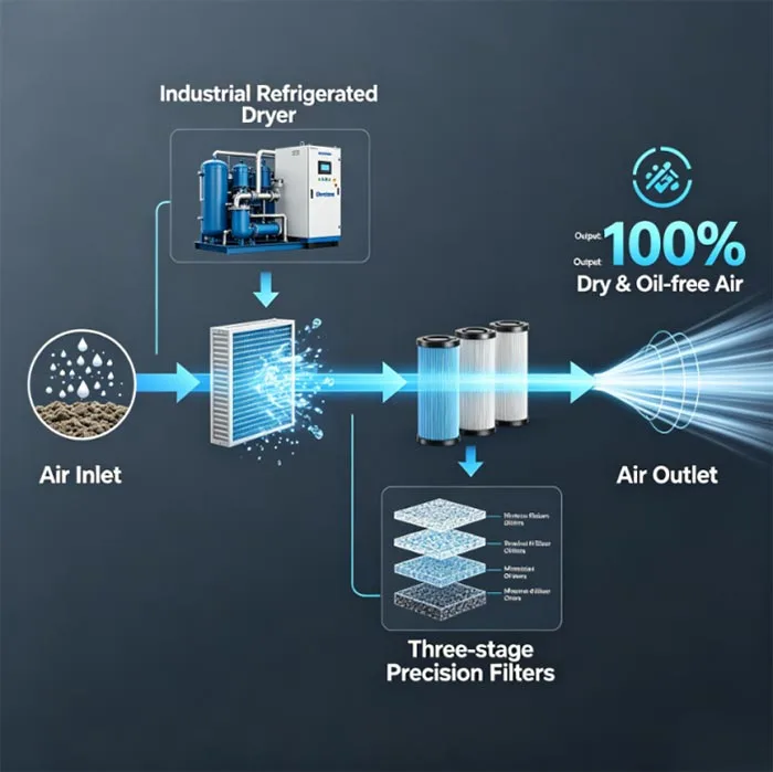 4-in-1 15KW 16 Bar Air Compressor